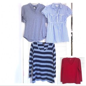 Motherhood: Four Size Medium Maternity Shirts!